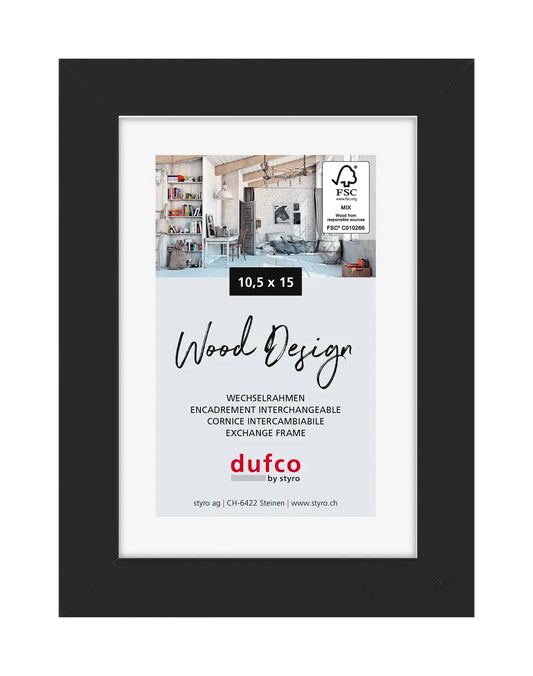 DUFCO Holz-Bilderrahmen 10.5x15cm 1610.80102 Toronto schwarz