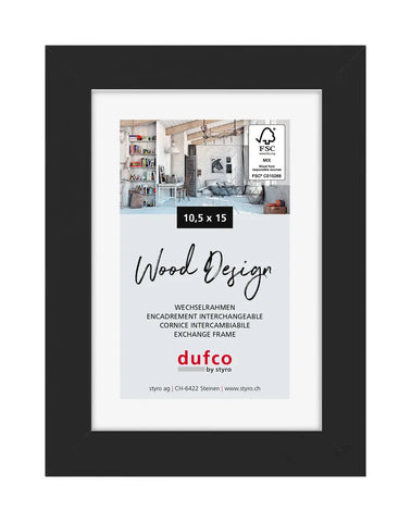 DUFCO Holz-Bilderrahmen 10.5x15cm 1610.80102 Toronto schwarz