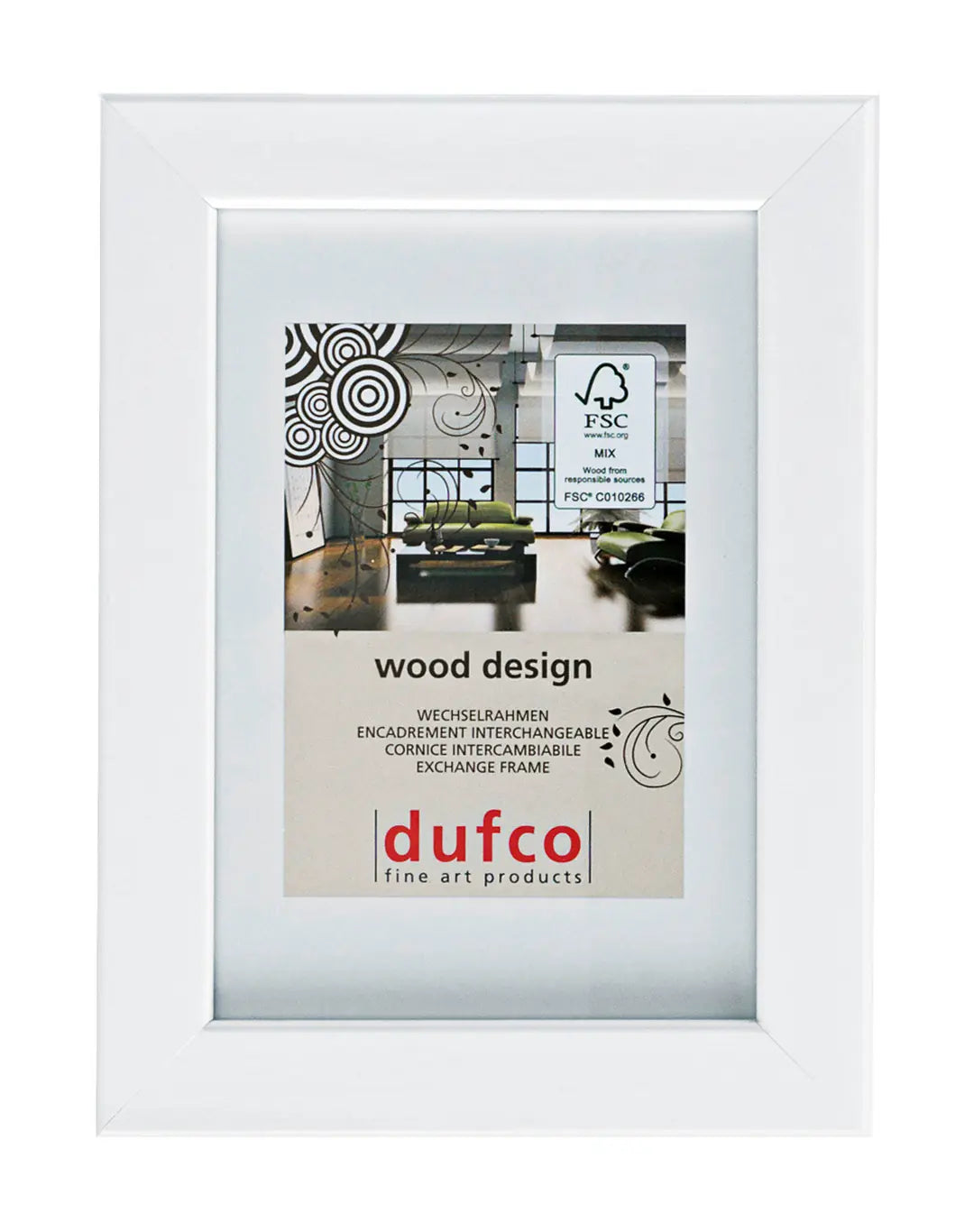 DUFCO Holz-Bilderrahmen 15x21cm 1610.80585 Toronto weiss