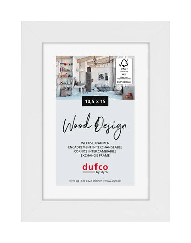 DUFCO Holz-Bilderrahmen 10.5x15cm 1610.80586 Toronto weiss