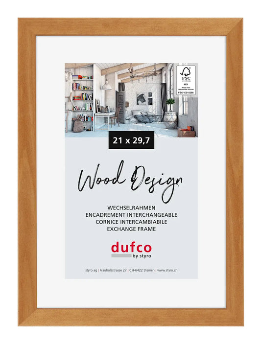 DUFCO Holz-Bilderrahmen 21x29.7cm 1610.80599 Toronto Kirschbaum