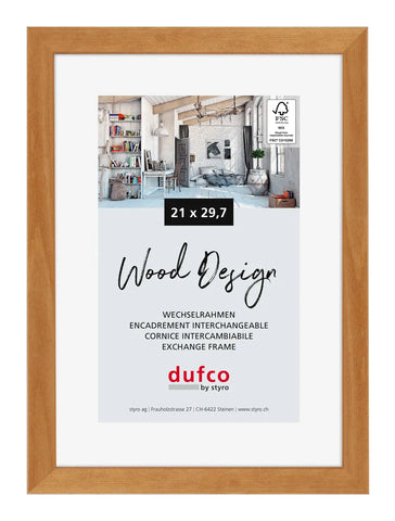 DUFCO Holz-Bilderrahmen 21x29.7cm 1610.80599 Toronto Kirschbaum