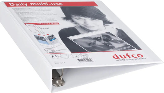 DUFCO Präsentationsringbuch A4 31161 weiss, 54mm, 4-Ring