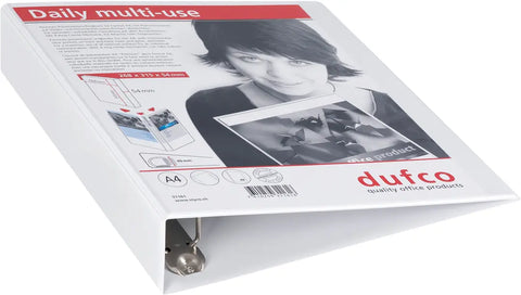 DUFCO Präsentationsringbuch A4 31161 weiss, 54mm, 4-Ring