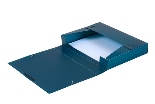 DUFCO Ablagebox A4 51500.03665 blau metallic 5cm