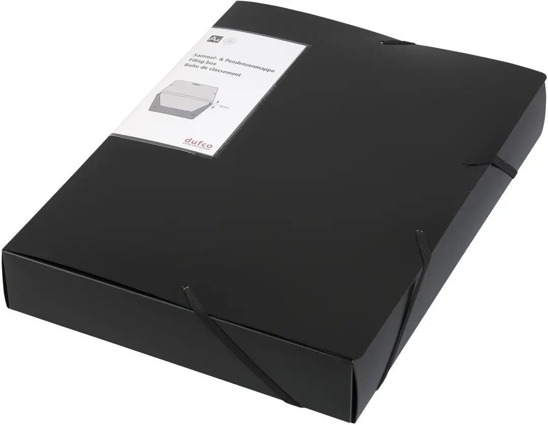 DUFCO Ablagebox A4 51500.03666 schwarz 5cm