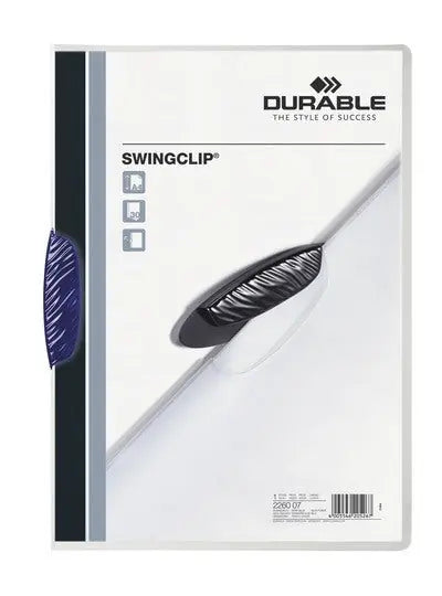 DURABLE Klemmhefter SWINGCLIP 226007 für 30 Blatt A4 dunkelblau