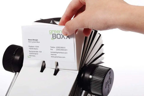 DURABLE Rollkartei VISIFIX FLIP 248123 silber, f. 400 Karten 104x72mm