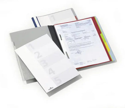 DURABLE Organisationsheft. Divisioflex 255706 für 100 Blatt A4,5-teilig blau