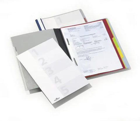 DURABLE Organisationsheft. Divisioflex 255706 für 100 Blatt A4,5-teilig blau