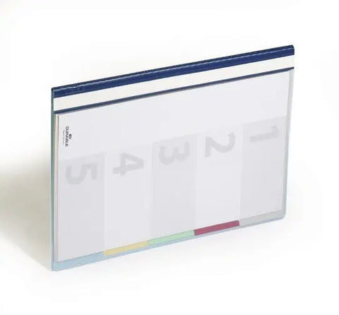 DURABLE Organisationsheft. Divisioflex 255706 für 100 Blatt A4,5-teilig blau