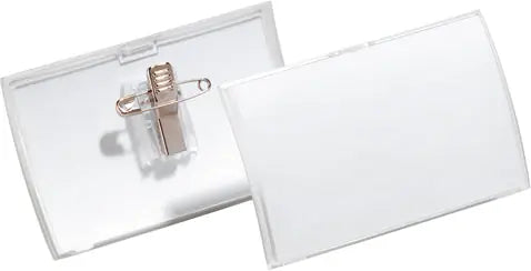 DURABLE Namensschild Click Fold 821119 m.Kombiklemme, 40x75mm 25Stk.
