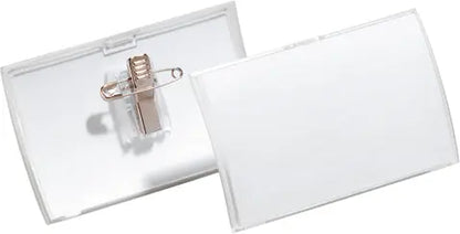 DURABLE Namensschild Click Fold 821119 m.Kombiklemme, 40x75mm 25Stk.