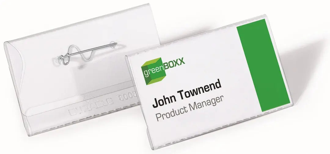 DURABLE Namensschilder 860819 mit Nadel 40x75mm 10 Stk.