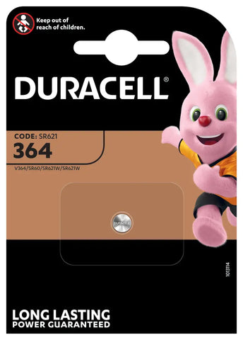 DURACELL Knopfbatterie Specialty 364 V364, SR60, SR621W, 1.5V