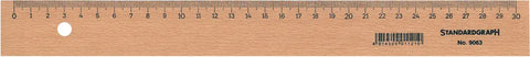 DUX Holzlineal 30cm 9063 unlackiert
