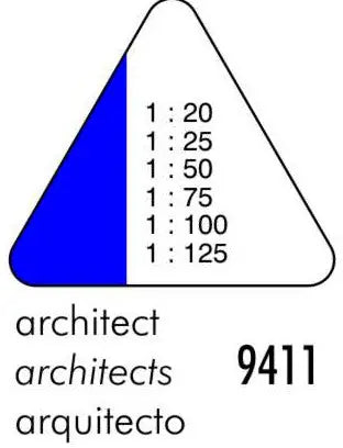 DUX Dreikant-Massstab 9411 Architekt