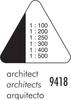 DUX Dreikant-Massstab 9418 Architekt