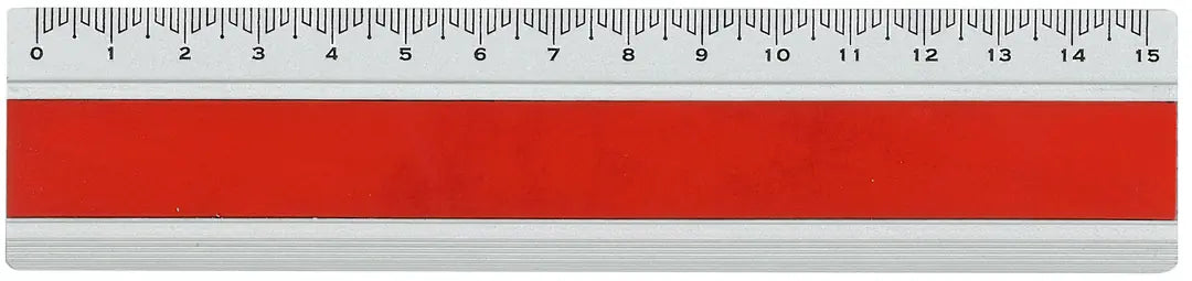 DUX Lineal Joy Color 15cm FA-JC/15R Alu, rot