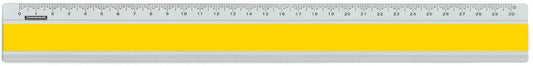 DUX Lineal Joy Color 30cm FA-JC/30Y Alu, gelb