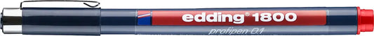 EDDING Profipen 1800 0.10-0.25mm 1800-2-01 rot