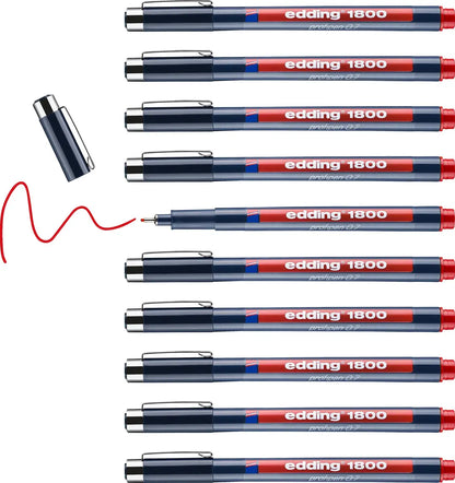 EDDING Profipen 1800 0.70mm 1800-2-07 rot