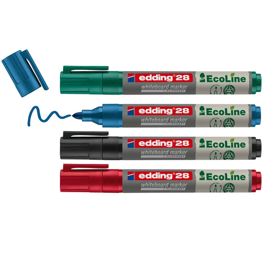 EDDING Boardmarker 28 EcoLine 1.5-3mm 28-E4 4-farbig ass.
