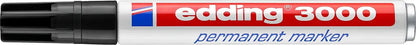 EDDING Permanent Marker 3000 1.5-3mm 3000-1 schwarz, wasserfest
