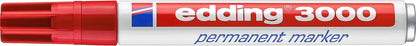 EDDING Permanent Marker 3000 1.5-3mm 3000-2 rot, wasserfest