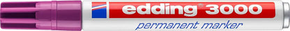 EDDING Permanent Marker 3000 1,5-3mm 3000-20 rotviolett