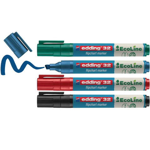 EDDING Flipchart Marker 32 1-5mm 32-E4 4er Etui