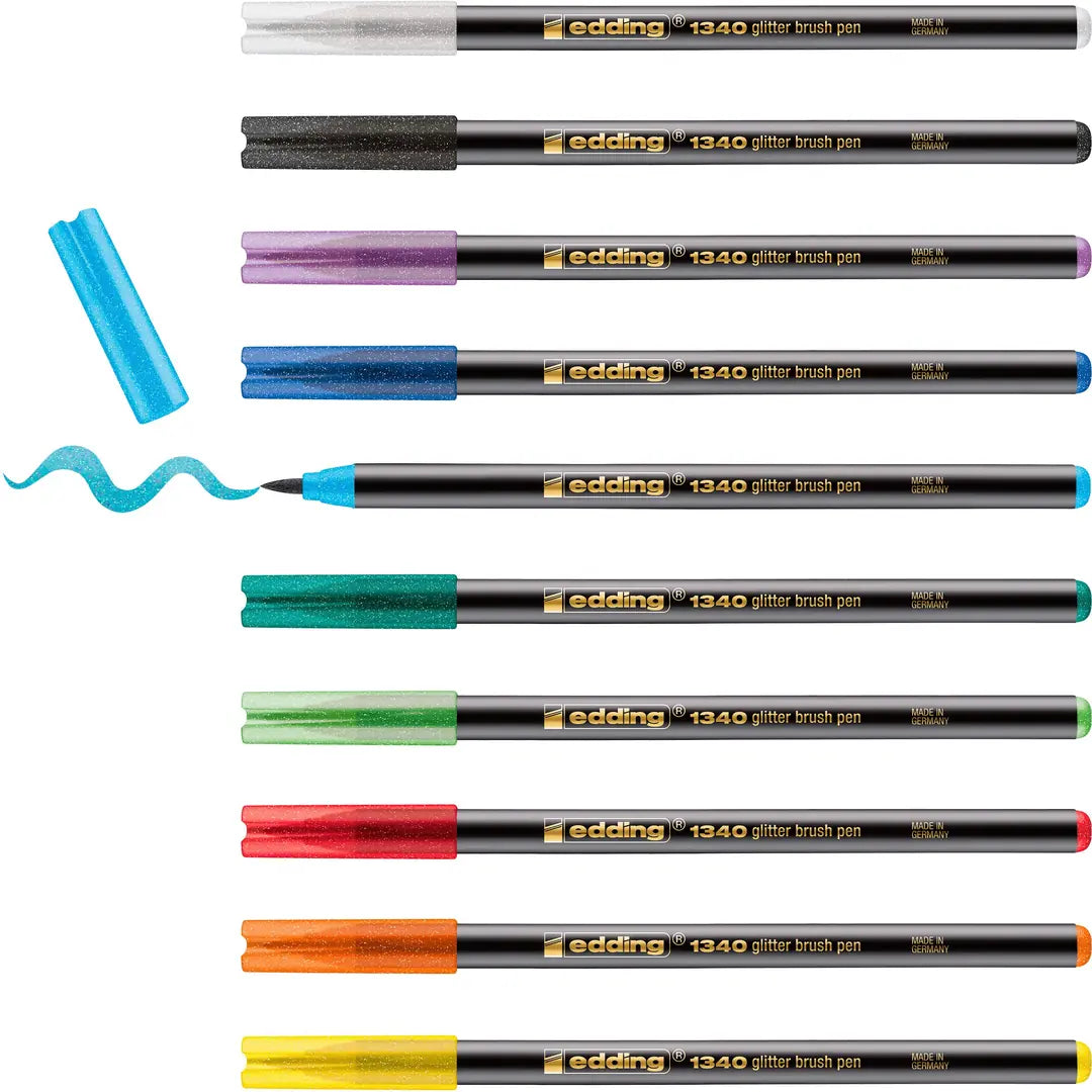 EDDING Brushpen 1340 4-1340-10-4 Glitzer E-10 10 Stück