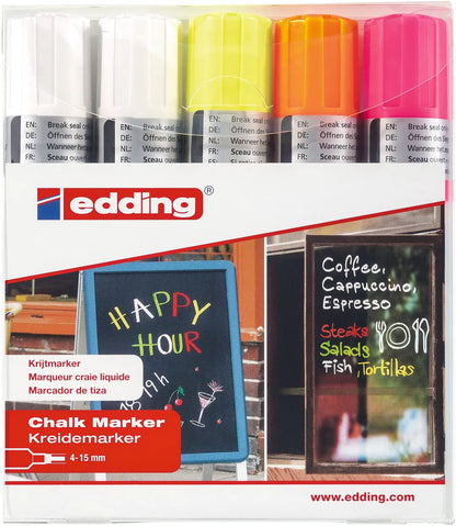EDDING Windowmarker 4090 4-15mm 4090-E5 5 Farben ass.