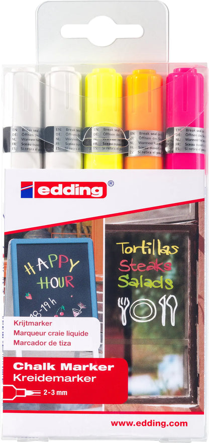 EDDING Windowmarker 4095 2-3mm 4095-E5 5 Farben ass.