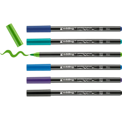 EDDING Porzellanmarker 4200 1-4mm 4200-E6-Cool 6 Cool Colours