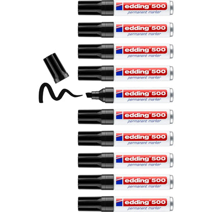 EDDING Permanent Marker 500 2-7mm 500-1 schwarz