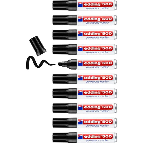 EDDING Permanent Marker 500 2-7mm 500-1 schwarz