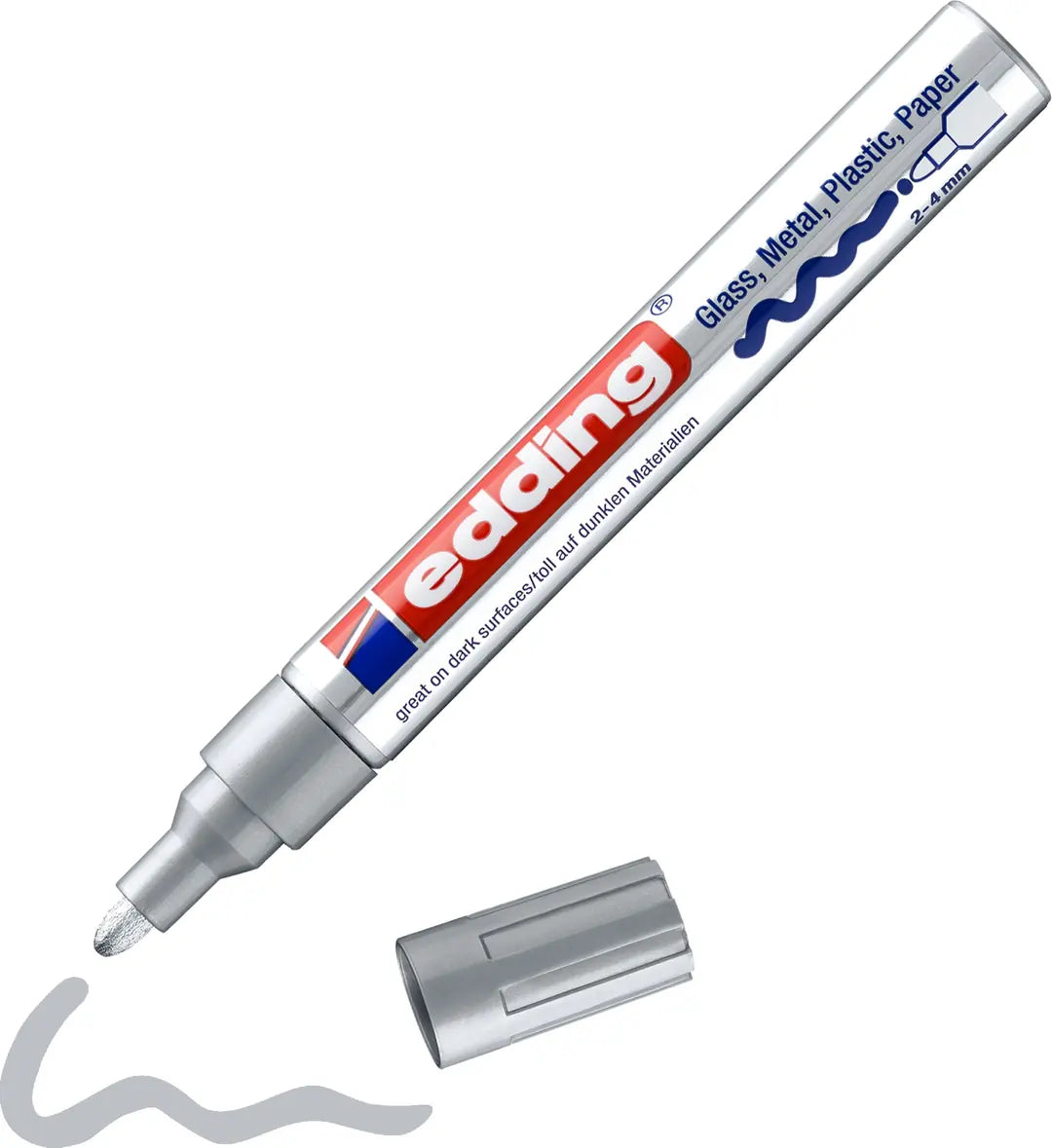 EDDING Paintmarker 750 2-4mm 750-54 CREA silber