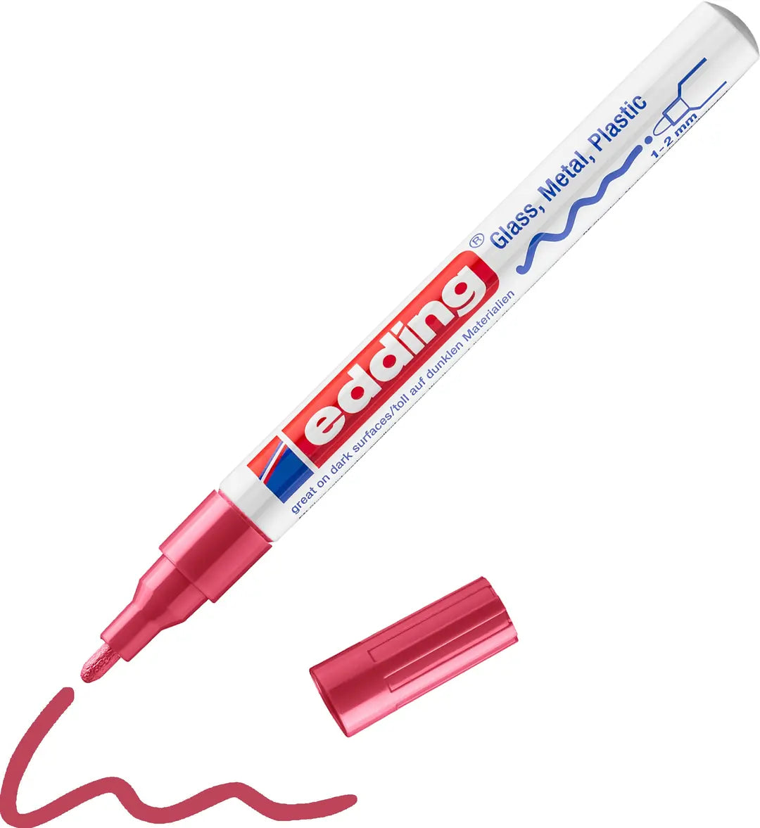 EDDING Paintmarker 751 CREA 1-2mm 751-2 CREA rot
