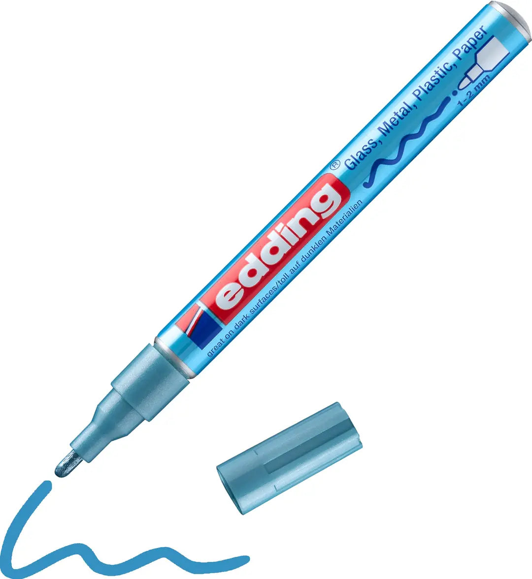 EDDING Paintmarker 751 CREA 1-2mm 751-70 CREA hellblau-metallic