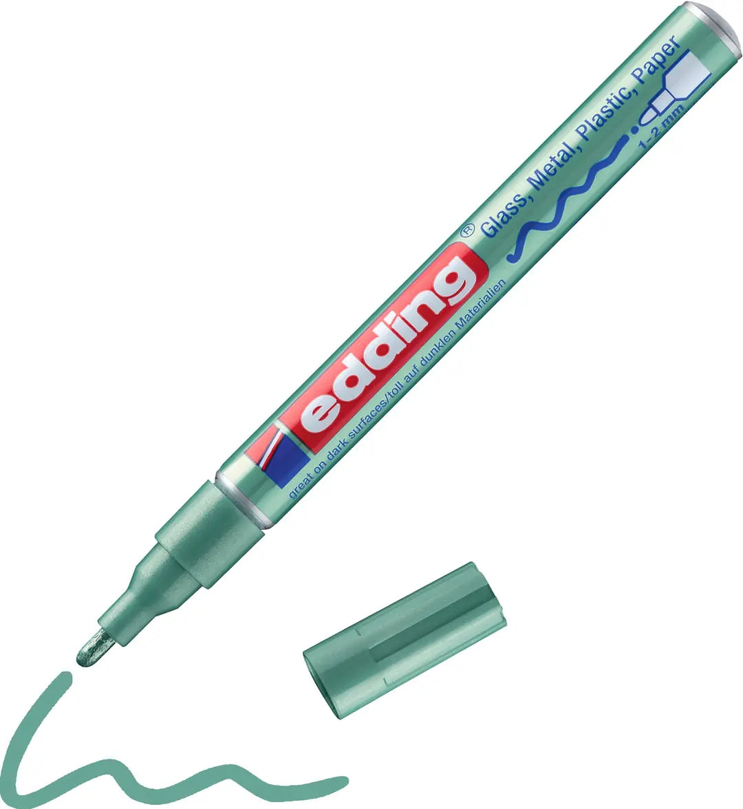 EDDING Paintmarker 751 CREA 1-2mm 751-74 CREA grün-metallic