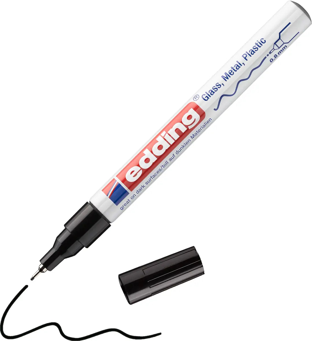 EDDING Paintmarker 780 0,8mm 780-1 CREA schwarz