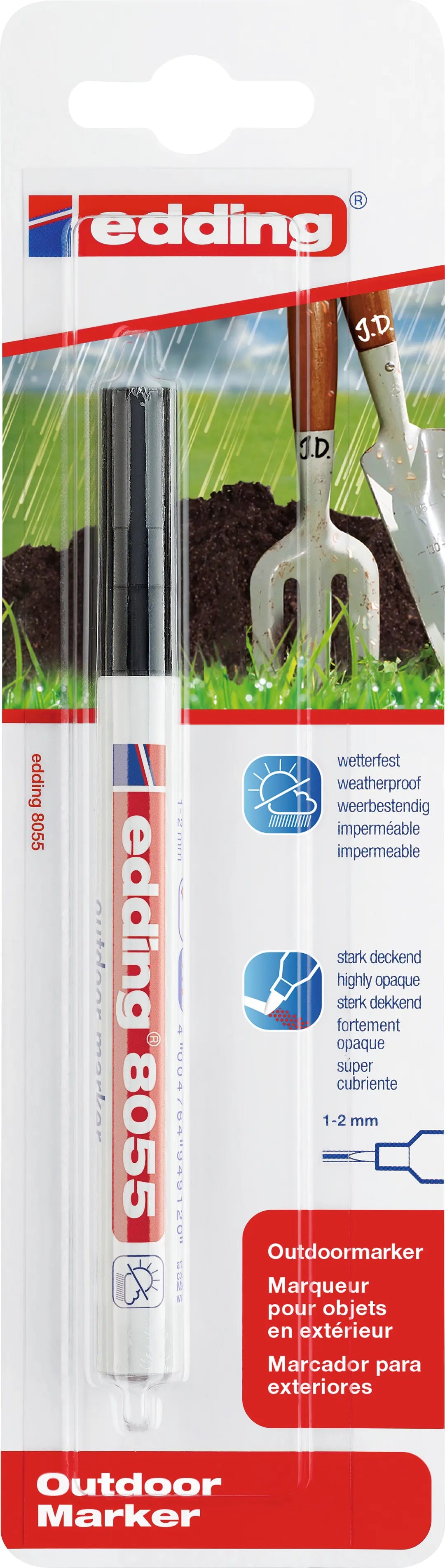 EDDING Outdoormarker 8055 1-2mm 8055-001 schwarz