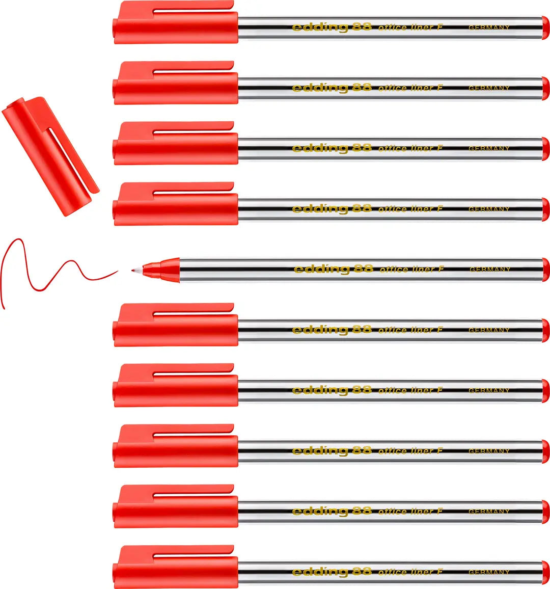 EDDING Fineliner 88 officeliner 0,6mm 88-2 rot