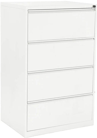 EDGY HR-Schrank 3424/9003 4 Schubladen breit, weiss