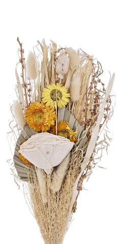 EGLO Trockenblumen CARAQUET 55cm 428086 beige, Strauss