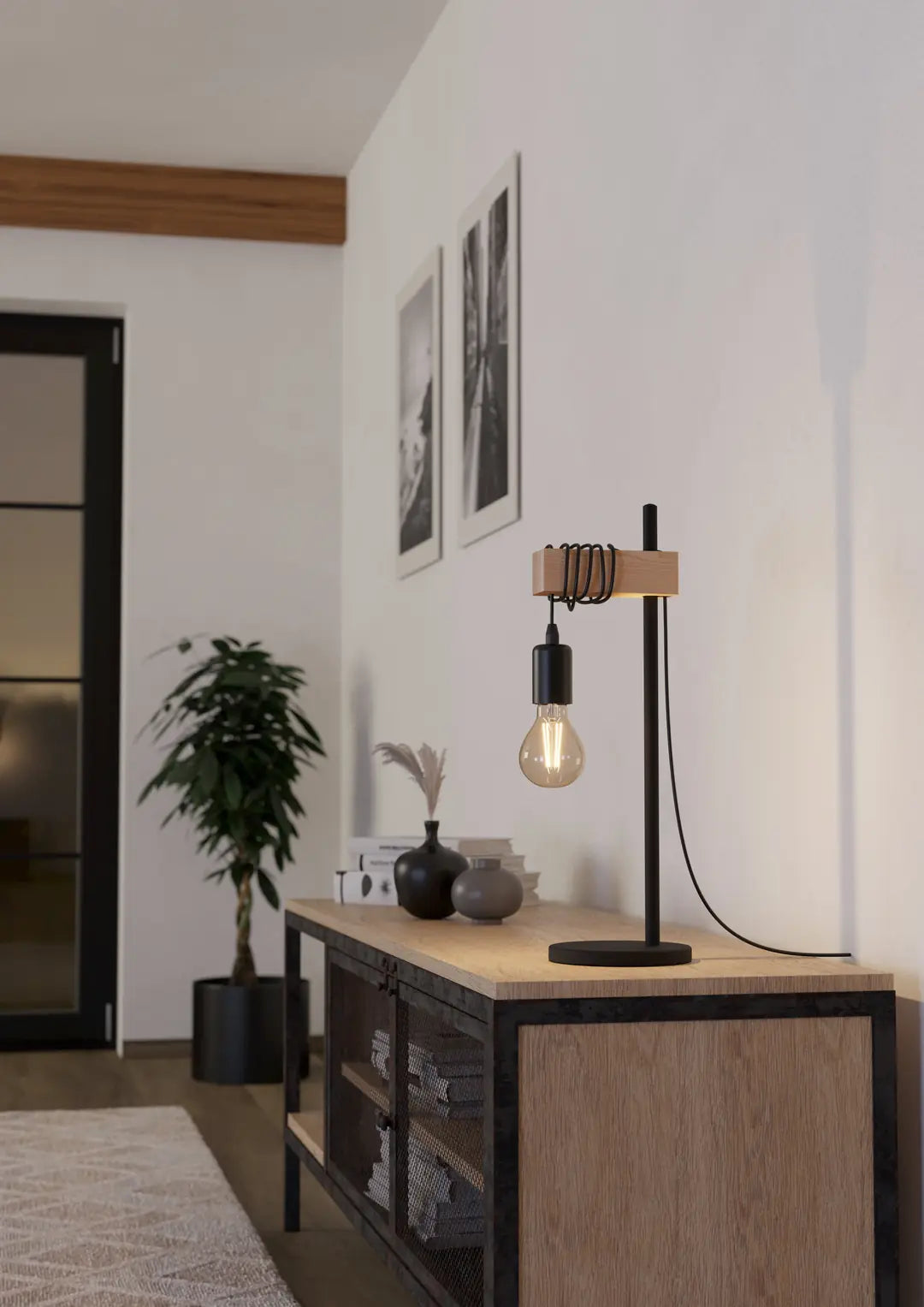 EGLO Tischleuchte TOWNSHEND 43515 schwarz