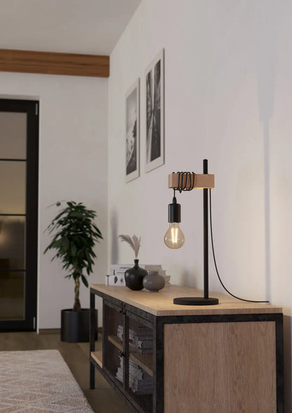 EGLO Tischleuchte TOWNSHEND 43515 schwarz