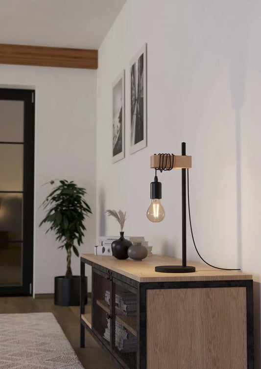 EGLO Tischleuchte TOWNSHEND 43515 schwarz
