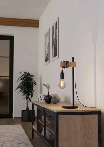 EGLO Tischleuchte TOWNSHEND 43515 schwarz